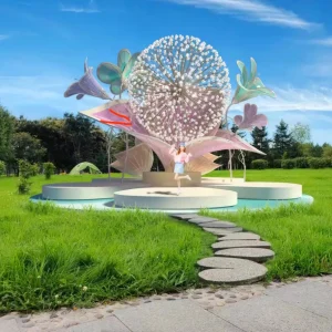 bloom & flourish: grand outdoor sculpture lantern
