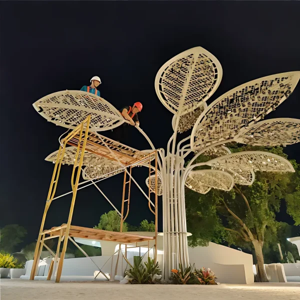 luminous happiness tree led outdoor decorative lighting