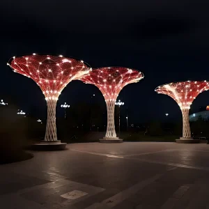 Helix Tree Outdoor Sculpture Lanterns
