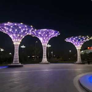Helix Tree Outdoor Sculpture Lanterns