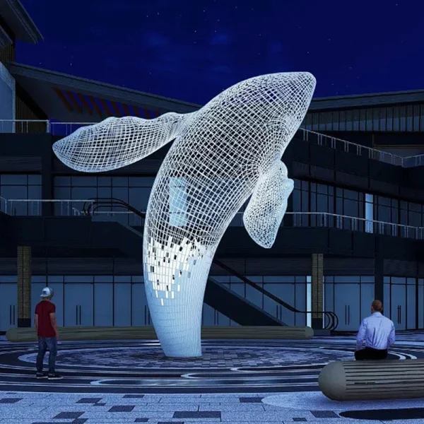Whale Light Sculpture