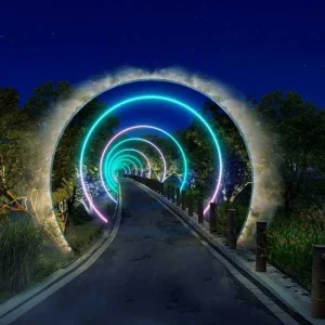 Circular mist gate
