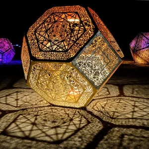 Ornate Geometric Light Sculpture