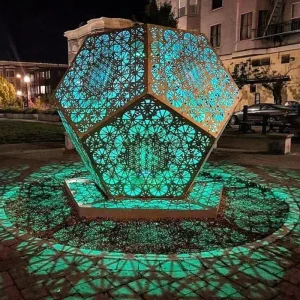 Ornate Geometric Light Sculpture