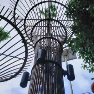 Sculptural Column Outdoor Landscape Light