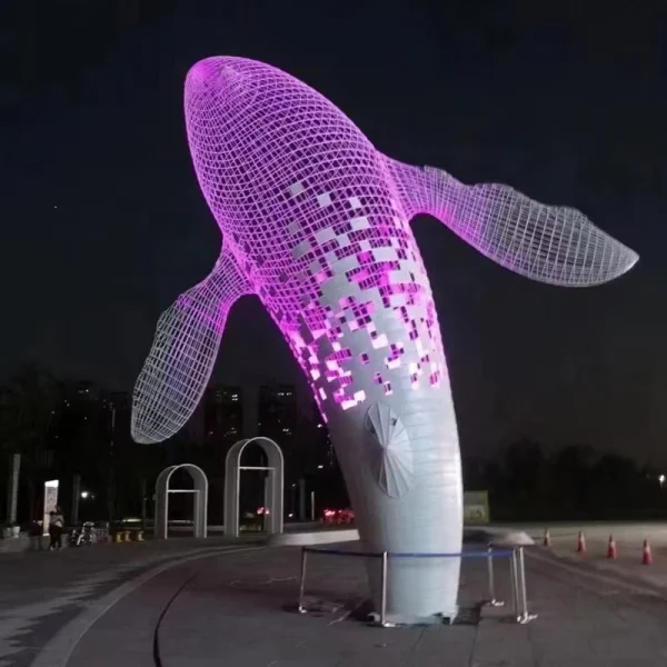 Whale Light Sculpture