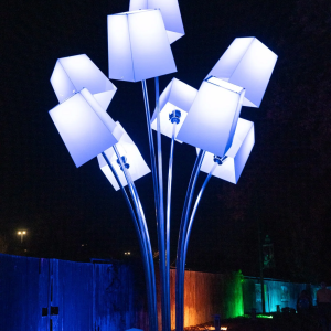 Modern Square-Shaped Landscape Lamp