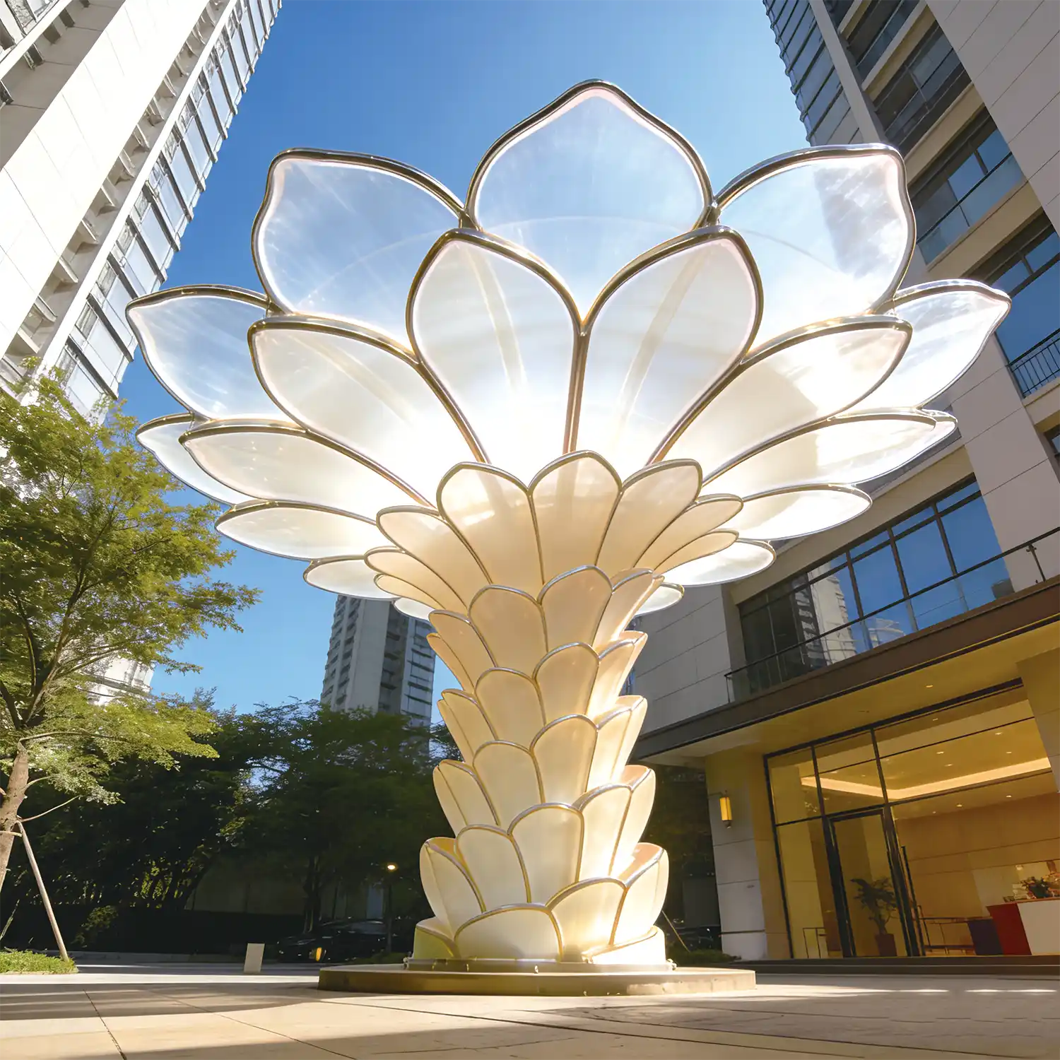 Glorious Lotus Sculpture Light