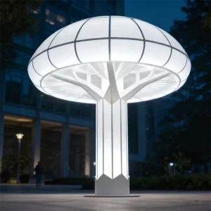 Mushroom Canopy Sculpture Light is a bionic outdoor LED sculpture light designed for parks, public spaces, and landscape lighting projects. Durable, artistic, and visually immersive.