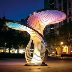 Discover "Urban Light" — a monumental art landscape light pole blending geometric aesthetics with RGB LED technology. Made of 304 stainless steel, IP65-rated, and DMX512 compatible. Perfect for city squares, industrial parks, and landmark lighting projects.