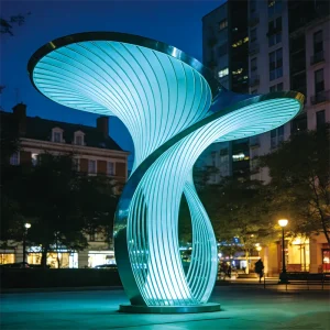 Discover "Urban Light" — a monumental art landscape light pole blending geometric aesthetics with RGB LED technology. Made of 304 stainless steel, IP65-rated, and DMX512 compatible. Perfect for city squares, industrial parks, and landmark lighting projects.