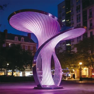 Discover "Urban Light" — a monumental art landscape light pole blending geometric aesthetics with RGB LED technology. Made of 304 stainless steel, IP65-rated, and DMX512 compatible. Perfect for city squares, industrial parks, and landmark lighting projects.